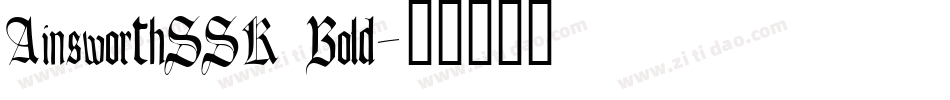 AinsworthSSK Bold字体转换